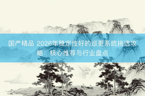 国产精品 2026年稳定性好的巡更系统挑选攻略：核心推荐与行业盘点