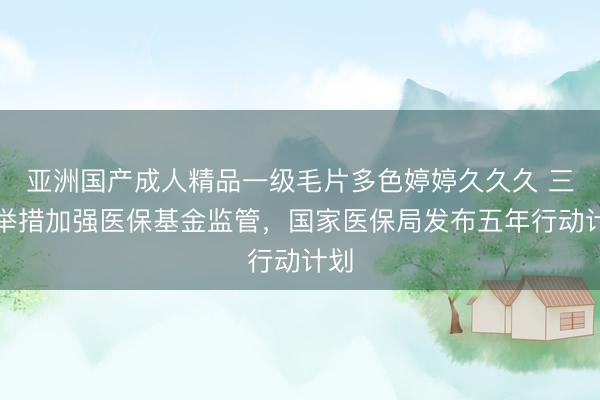 亚洲国产成人精品一级毛片多色婷婷久久久 三大举措加强医保基金监管，国家医保局发布五年行动计划