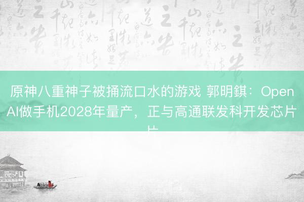 原神八重神子被捅流口水的游戏 郭明錤：OpenAI做手机2028年量产，正与高通联发科开发芯片