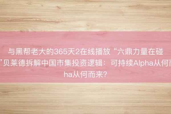 与黑帮老大的365天2在线播放 “六鼎力量在碰撞！”贝莱德拆解中国市集投资逻辑：可持续Alpha从何而来？